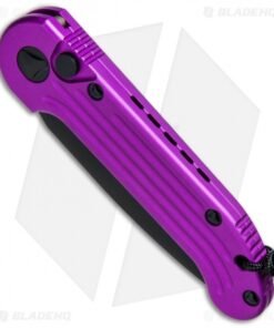 Alternative view of Microtech LUDT Automatic Knife Violet (3.4" Black) 135-1VI