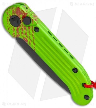 Microtech LUDT Zombie Edition Automatic Knife (3.4" Black) 135-1Z - Image 2