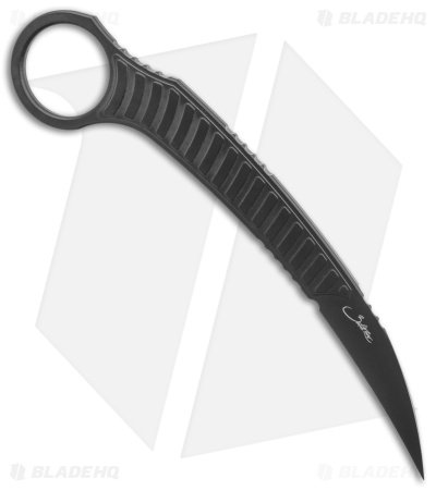 Microtech Signature Series Feather Karambit Fixed Blade Knife (2.25" Black) - Image 2