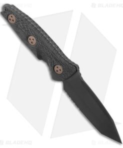 Alternative view of Microtech Signature Series Socom Alpha Mini Tanto Fixed CF (3.8" Black Serr)