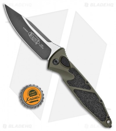Microtech Socom Elite S/E Automatic Knife OD Green (4" Two-Tone) 160A-1OD - Image 4