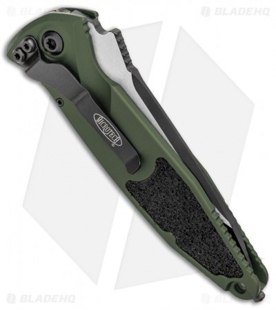 Microtech Socom Elite T/E Automatic Knife OD (4" Two Tone Serrated) 161A-2OD - Image 3