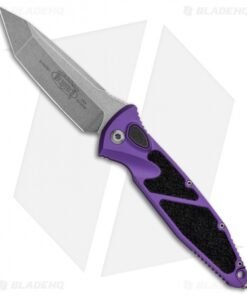 Microtech Socom Elite T/E Automatic Knife Purple (4" Stonewash) 161A-10PU