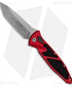 Microtech Socom Elite T/E Automatic Knife Red (4" Stonewash) 161A-10RD