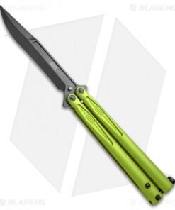Microtech Tachyon III Balisong Butterfly Lime Green (4.5" Black) 173-1DLCLG