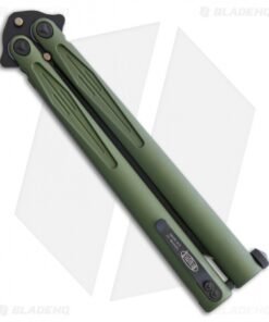 Alternative view of Microtech Tachyon III Balisong Butterfly OD Green (4.5" Black) 173-1DLCOD