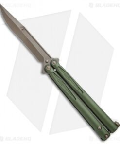 Microtech Tachyon III Balisong Butterfly OD Green (4.5" Bronze) 173-13OD