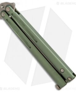 Alternative view of Microtech Tachyon III Balisong Butterfly OD Green (4.5" Bronze) 173-13OD