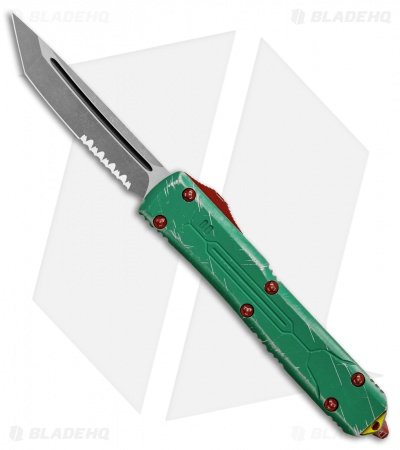 Microtech Ultratech Bounty Hunter OTF Automatic Knife (3.4" Apocalyptic Serr)