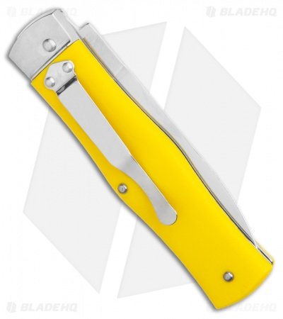 Mikov-241-Predator-Lever-Lock-Automatic-Knife-Yellow-3.75-Polish-Pocket-Clip-BHQ-117840-LS-Side.jpg