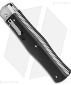 Alternative view of Mikov 241 Predator Lever Lock Bayo Automatic Knife Black Pocket Clip (3.75" SW)