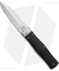 Alternative view of Mikov 241 Predator Leverlock Dagger Auto Knife Black (3.75" Polish) Left Hand