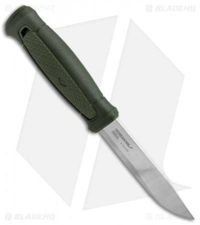 Morakniv Kansbol Fixed Blade Knife OD Green (4.125" Satin) - Image 2