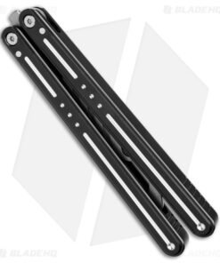 Alternative view of Nabalis The Morse Butterfly Balisong Trainer Black Aluminum (3.75" Steel)