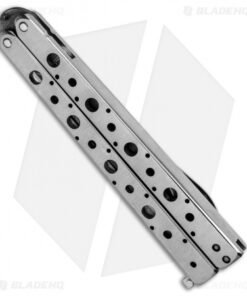 Alternative view of Nathan Dewey Custom Deviant Balisong Butterfly Knife (4.375" Buckshot Damascus)