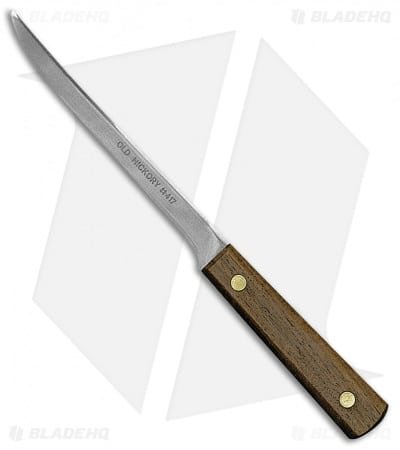Old Hickory 417 Filet Wood Fixed Blade Knife - Mirror Plain