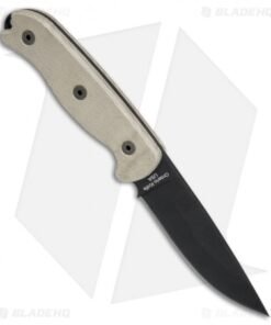 Alternative view of Ontario TAK-1 Fixed Blade Knife Micarta (4.75" Black) OKC 8671