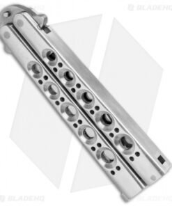 Alternative view of Pacific Cutlery Model 68 Bali-Song Aluminum Butterfly Knife (3.38" Satin)
