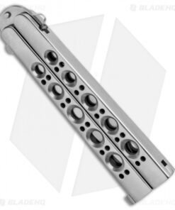 Alternative view of Pacific Cutlery Model 68 Bali-Song Stainless Steel Butterfly Knife (3.38" Satin)