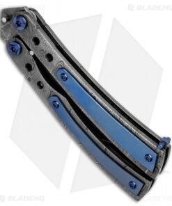 Alternative view of Patrick Famin Custom Lambo 16 Butterfly Knife Damascus (3" Damascus)