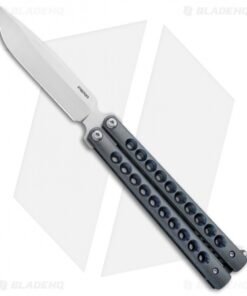 Pena Knives Custom Penasong Butterfly Knife Blue Titanium (4.5" Satin)