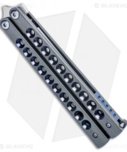 Alternative view of Pena Knives Custom Penasong Butterfly Knife Blue Titanium (4.5" Satin)