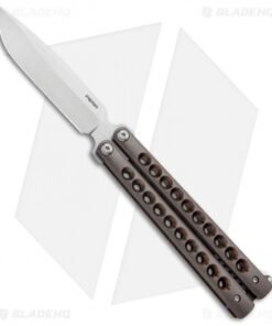 Pena Knives Custom Penasong Butterfly Knife Bronze Titanium (4.5" Satin)