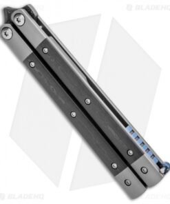 Alternative view of Pena Knives Custom Penasong Butterfly Knife Carbon Fiber/Ti (4.5" Damascus)
