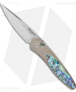 Pro-Tech Custom Newport Automatic Knife Abalone (3" Satin)