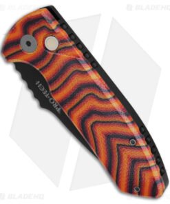 Alternative view of Pro-Tech Custom SBR Automatic Knife Unique Lava Flow Micarta (2.6" DLC)