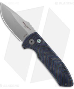 Pro-Tech Custom SBR Automatic Knife Unique Tempest Micarta (2.6" Stonewash)