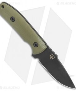 Alternative view of Pro-Tech George SBR Fixed Blade Knife Green G-10 (2.9" Black) Leather Sheath