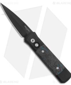 Pro-Tech Godson Automatic Knife Fat Carbon Fiber Dark Matter (3.15" Black) 7FC31