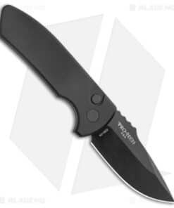 Pro-Tech Les George SBR Automatic Knife Black Aluminum Left-Handed (2.6" Black)
