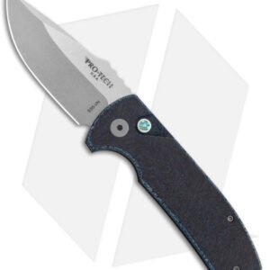 Pro-Tech SBR Micarta Custom Automatic Knife Black/Blue (2.6" Stonewash)