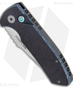 Alternative view of Pro-Tech SBR Micarta Custom Automatic Knife Black/Blue (2.6" Stonewash)