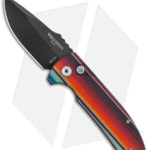 Pro-Tech SBR Micarta Custom Automatic Knife Mexican Blanket (2.6" Black)