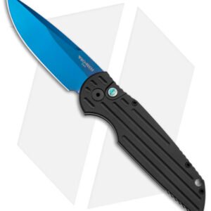 Pro-Tech TR-3 Tactical Response 3 Automatic Knife Black Aluminum (3.5" Sapphire)