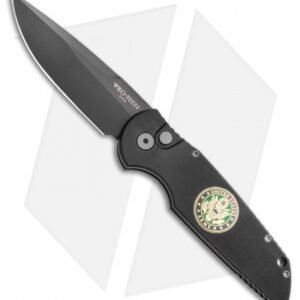 Pro-Tech TR-3 Army Medallion Tactical Response Automatic Knife (3.5" Black DLC)