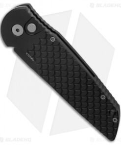 Alternative view of Pro-Tech TR-3 X1 D2 Tactical Response Automatic Knife Fish Scale (3.5" Black )