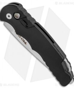 Alternative view of Pro-Tech TR-4 Automatic Knife Black Aluminum MOP Button (4" Compound Mirror)