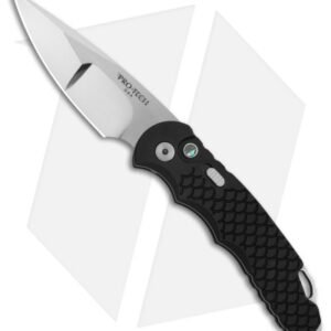 Pro-Tech TR-5 Custom Automatic Black Fish Scale (3.25" Mirror Compound) T5451