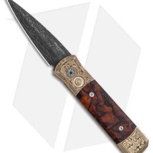 Pro-Tech Godson Ultimate Custom Automatic Knife Bronze Al/Ironwood (3.2" Dam)