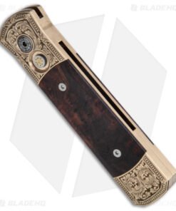 Alternative view of Pro-Tech Godson Ultimate Custom Auto Knife Bronze/Ironwood w/ Clip (3.2" Dam)