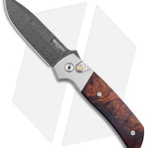 Pro-Tech Ultimate Custom Terzuola ATCF Auto Knife Steel/Ironwood (3.5" Damascus)