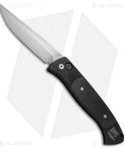 Pro-Tech Brend 1 Large Automatic Knife Black Micarta (4.6" Satin) 1147