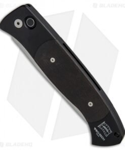 Alternative view of Pro-Tech Brend 1 Large Automatic Knife Black Micarta (4.6" Satin) 1147