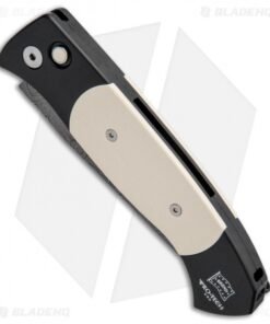 Alternative view of Pro-Tech Brend 3 Medium Tuxedo Custom Automatic Knife Micarta (3.75" Damascus)