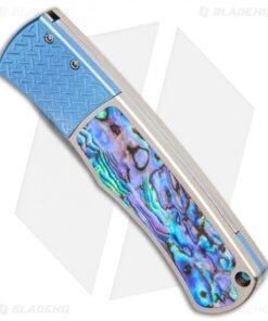 Alternative view of Pro-Tech Custom Magic BR-1 "Whiskers" Automatic Knife Ti/Abalone (3.1" Damascus)