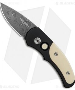 Pro-Tech J4 Runt Tuxedo Automatic Knife (1.94" Damascus) 4451-D